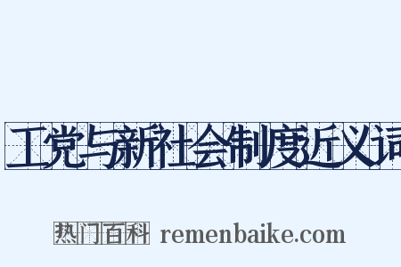 工党与新社会制度近义词是什么意思的图片